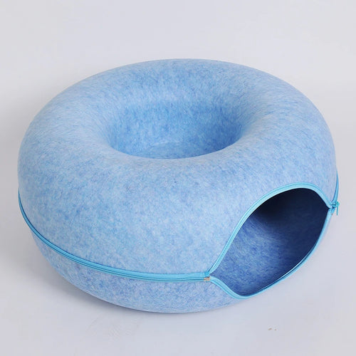 Cozy Cat Donut Tunnel Bed