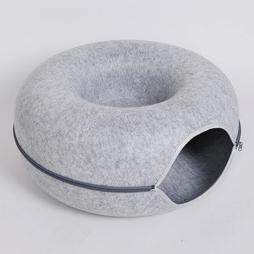 Cozy Cat Donut Tunnel Bed