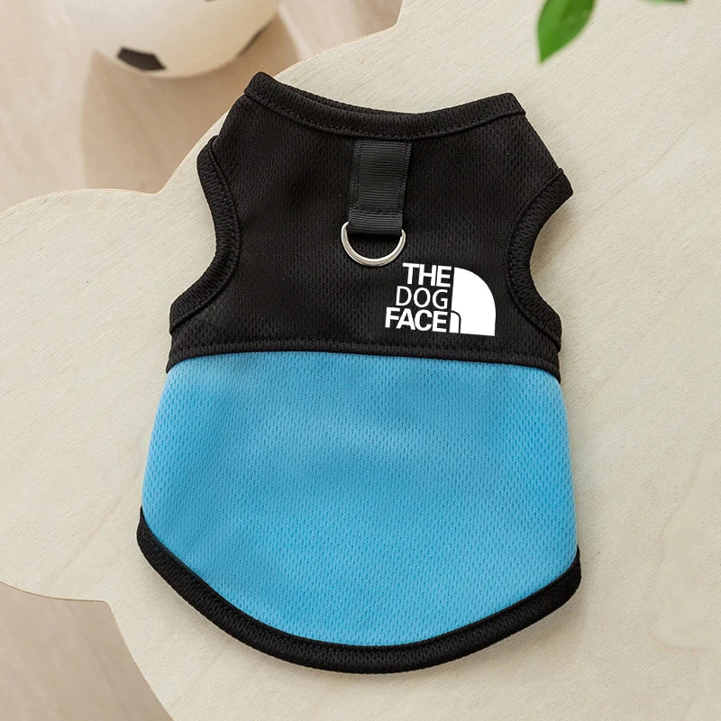 The Pet Face Dog Clothes Mesh Thin Summer Dog Vest For Small And