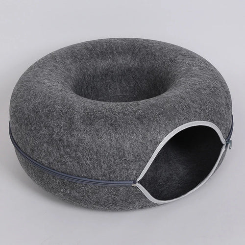 Cozy Cat Donut Tunnel Bed