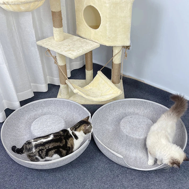 Cozy Cat Donut Tunnel Bed