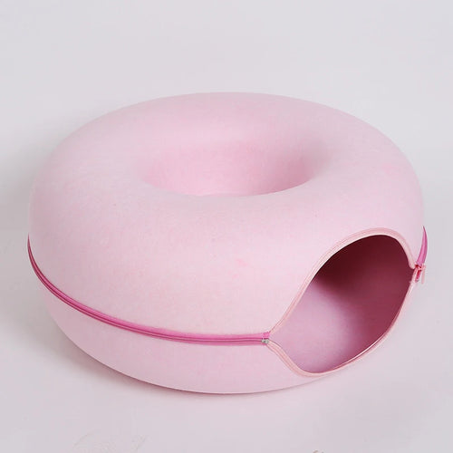 Cozy Cat Donut Tunnel Bed